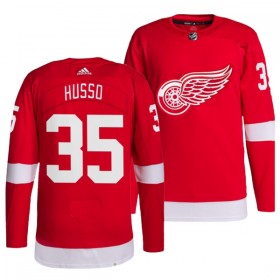 Detroit Red Wings Hockeydrakt Ville Husso 35 Rød Adidas Authentic - Herre